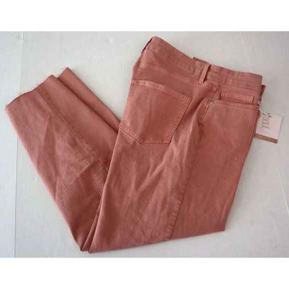 LC Lauren Conrad WL21D151RS 660 Women's Sz 8 Pink Super High-Rise Crop Jeans - Picture 8 of 10